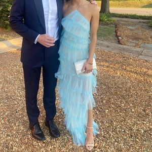 The Bar blue tiered dress - Henri Gown Amalfi